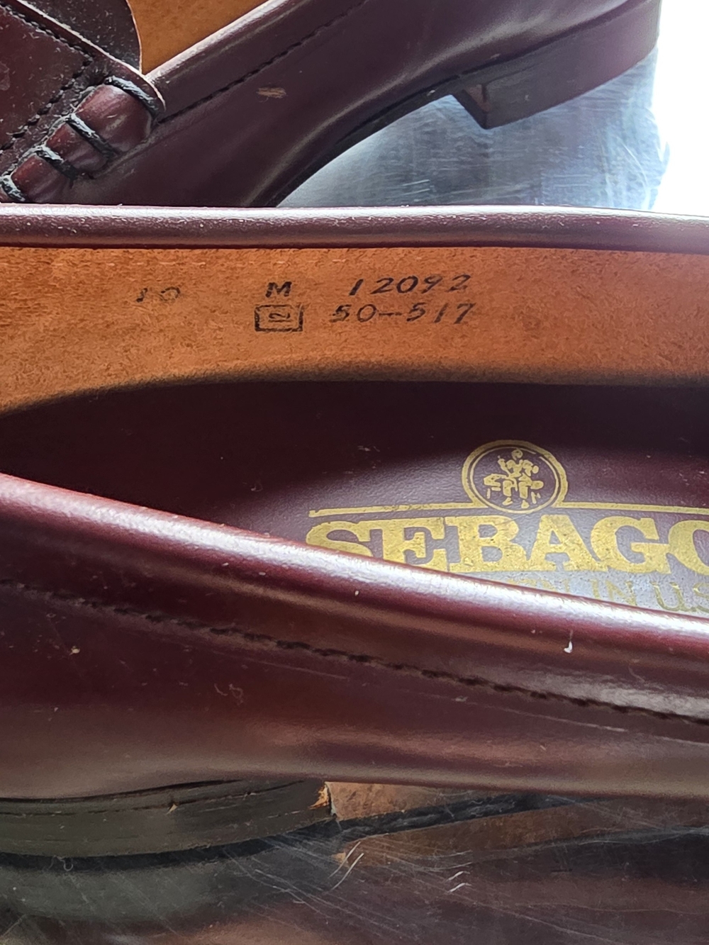 Sebago Classic Women’s Leather Burgundy Brown Danielle Penny Loafers 10 - Picture 5 of 8